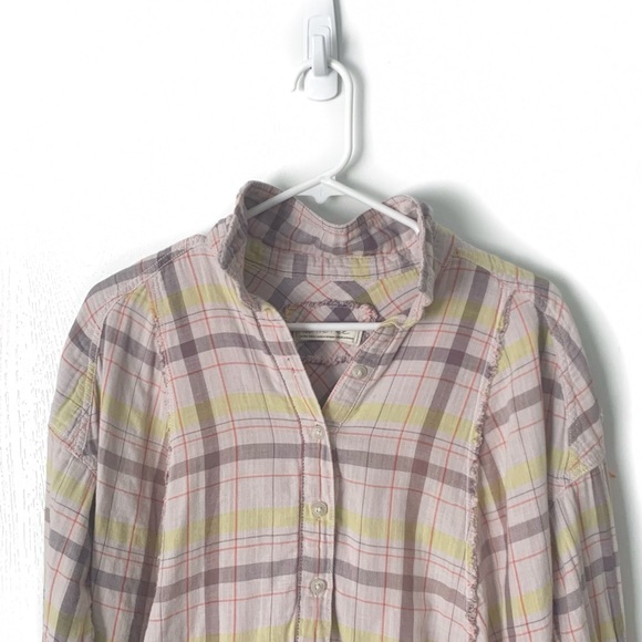 FP Seeking Starlight Plaid Distress Flannel Sz XS - Picture 5 of 7